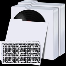 120 Pcs Vinyl Record Dividers Blank LP Divider with 4 Sheets A - Z Alphabet L...