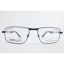 Greg Norman Turboflex GN245 Navy Blue Rectangular Eyeglasses Frames 52-17-135