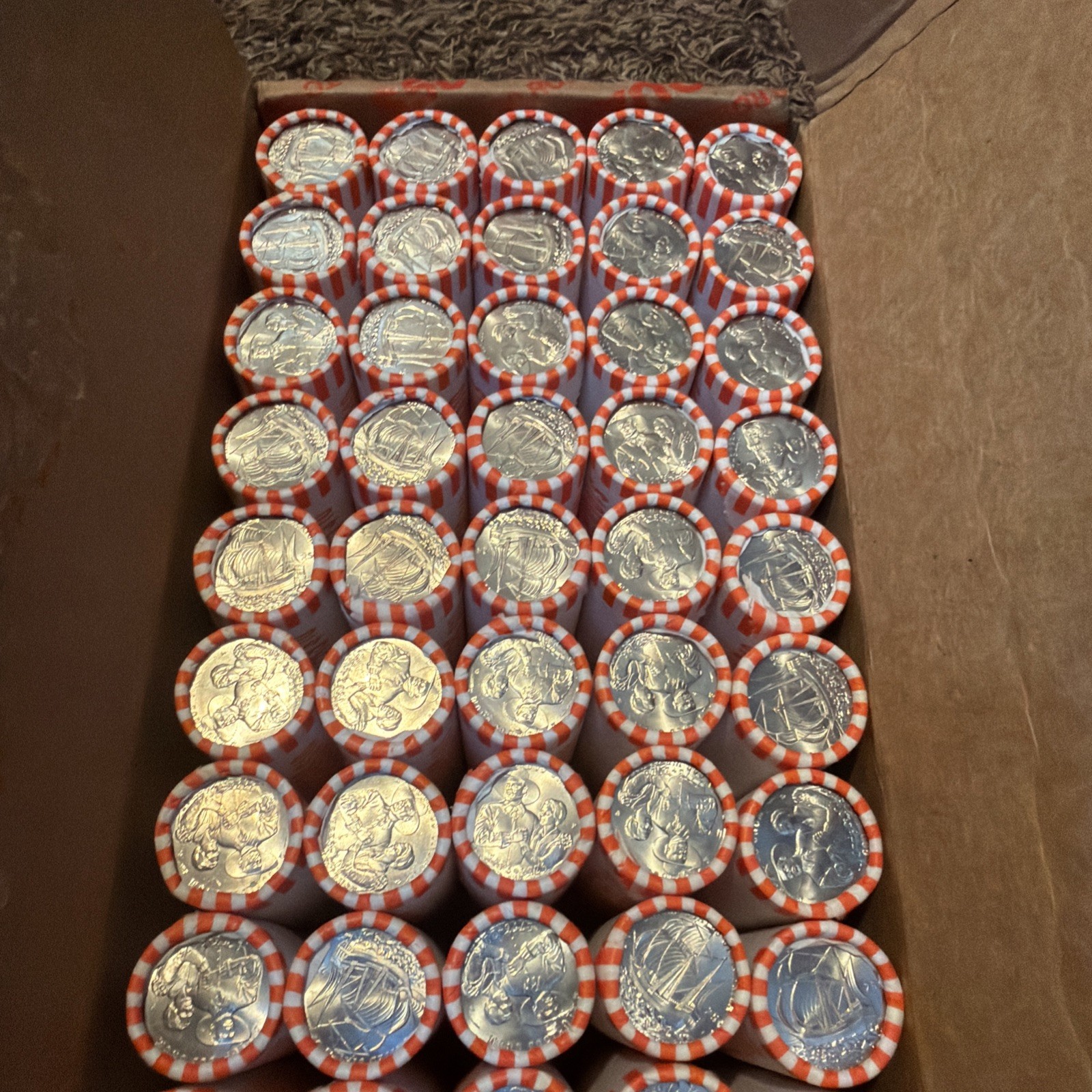 2026-P  1 $10 Rolls Uncirculated Quarters Mayflower BU 40