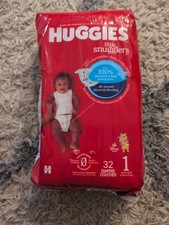 Huggies Little Snugglers Disposable Diapers, Size 1, Up to 14 Lbs, 32 Count