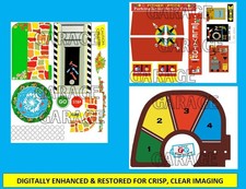 Vintage Fisher Price Little People 930 Action Garage LITHOS Sticker Decal SET