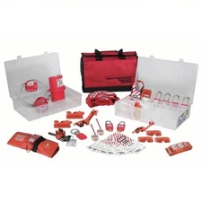 Master Lock 1458VE410 Group Safety Portable Lockout Kit, Electrical