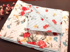 The Pioneer Woman Sweet Rose Quilted , Reversible Table Runner  14 x 72