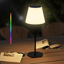 Solar Table Lamp Outdoor Solar Lamp Waterproof with Light Sensor,Outdoor Lamp...