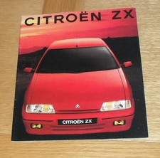 Citroen ZX Brochure 1991-1992 - ZX Volcane 1.9i Aura Avantage Reflex 1.4i 1.6i