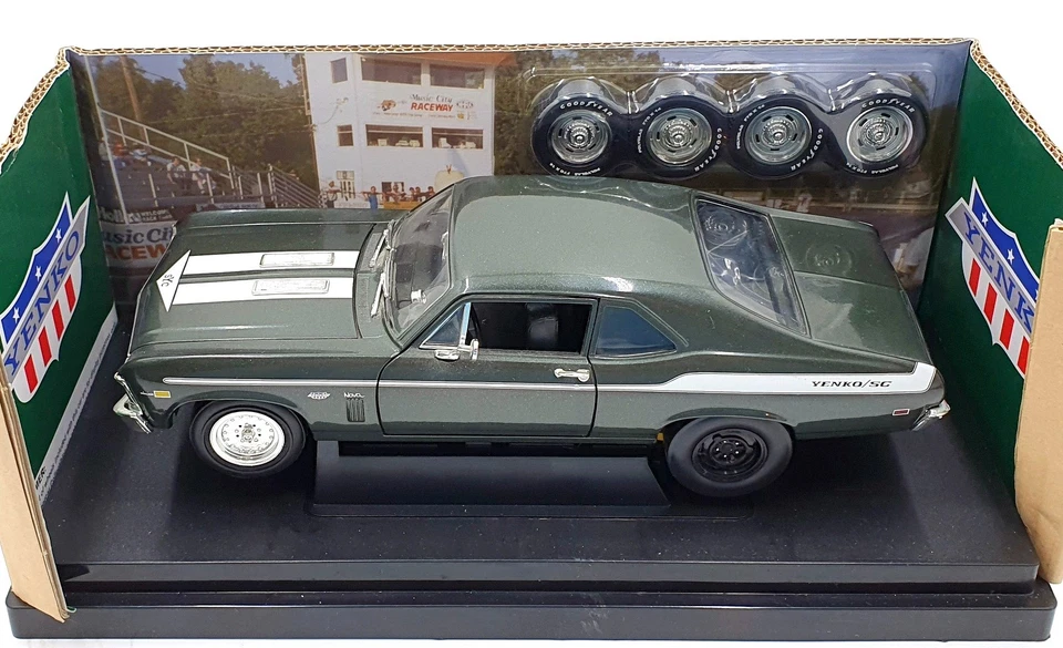 Ertl 1/18 Scale 29412P - 1969 Yenko Nova 427 Street/Strip - Green - Image 4 of 4