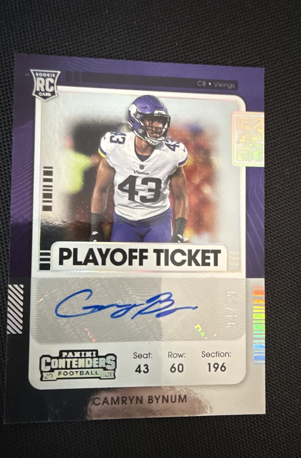 2021 Panini Contenders - Rookie Ticket Camryn Bynum #207 Playoff Ticket /99 (AU,