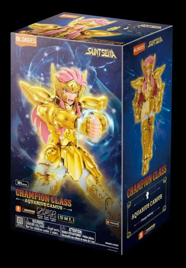Blokees - SAINT SEIYA - Champion Class 08 - AQUARIUS CAMUS - Model kit - 14 cm - Immagine 5