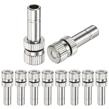 10Pcs Brass Misting Nozzles, 0.02"/0.5mm Mister Heads Outdoor Cooling System