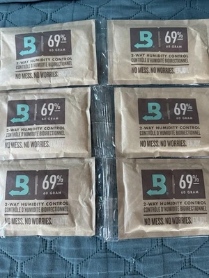 Boveda Packs 2-way Humidity Control 60g 69% New & Sealed ( Pack Of 6 ) - Image 1 of 2
