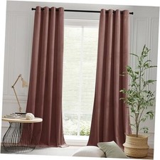 Bedroom Blackout Curtains 108 inch Length, 52"W x 108"L Pack of 2 Dusty Rose