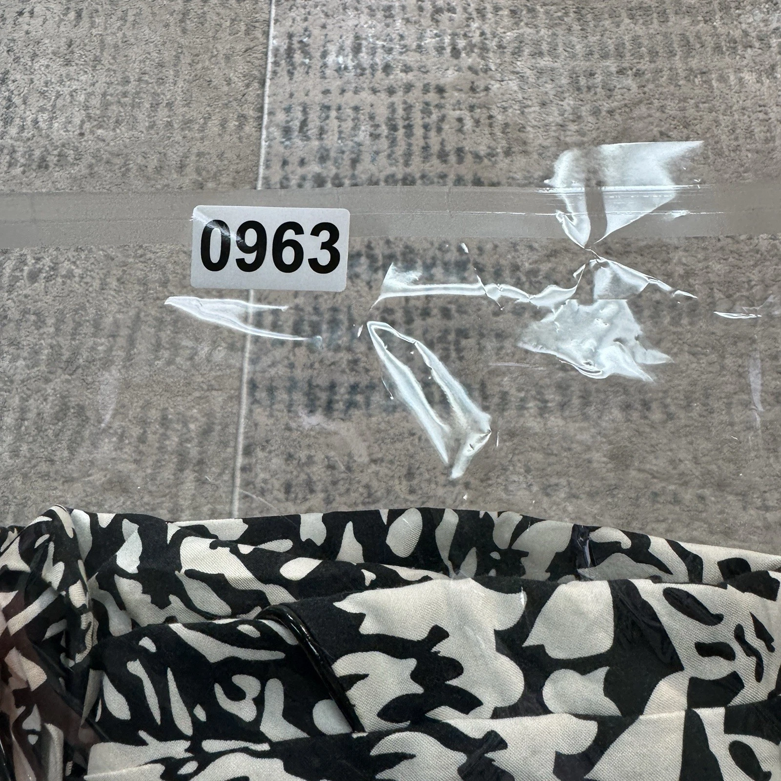 Abito midi tubino geometrico cotone seta bianco e nero Tory Burch tg 2