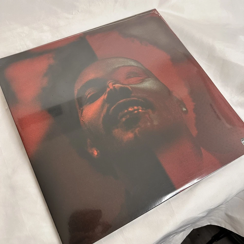The Weeknd AFTER HOURS Deluxe Edition Clear Red Splatter 2LP UNSIGNED Sleeve VG - Image 2 of 4