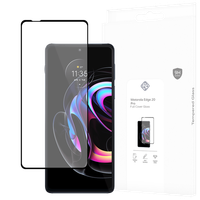 Panzerfolie Schutzglas Motorola Edge 20 Pro Displayschutz - Cazy - Schwarz