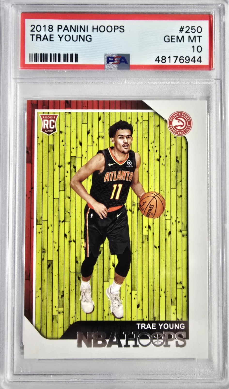 2018-19 Panini Hoops Trae Young RC Rookie #250 Hawks PSA 10 Gem Mint ⚪️✨️ B