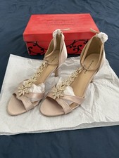 Women’s Champagne Sabatine Open Toe High Heel Sandals UK Size 5 EU 38