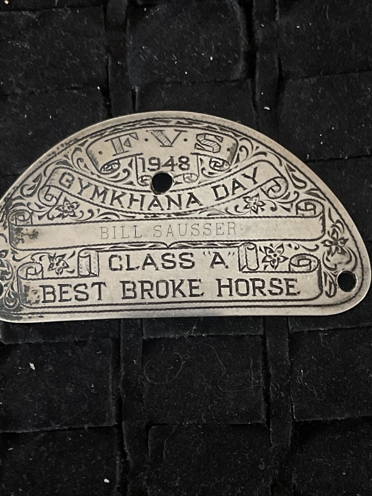 Fvs 1948 Gymkhana  (bill Sausser) Class A Best Broke Horse Sterl