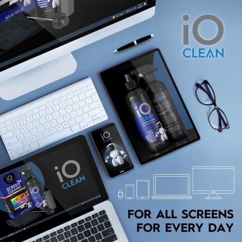 Screen Cleaner Spray 16oz - LCD LED OLED TV iPad, Laptop Microfiber Cloth Whipes - Picture 8 of 13