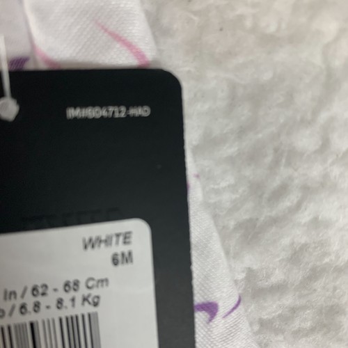 Nike Sun Dress Girls 6M White Polyester Stretch Dri-Fit Round Cap Sleeve 6700 - Picture 3 of 5