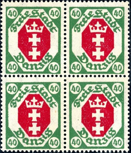 Gdansk MNH ** Block of Four VB Units Upper Margin Selection MNH - Picture 17 of 128