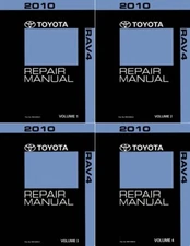 2010 Toyota Rav4 Shop Service Repair Manual  Complete Set of 4