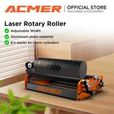 Y-aixs 360° Rotating Rotary Roller for 4-138mm Cylindrical Laser Engraver Module