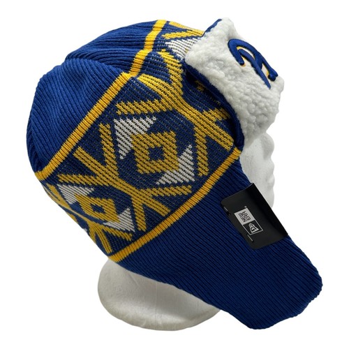New Era Pittsburgh Pitt Panthers NCAA Trapper Hat Cap Winter Flaps Sherpa Lined - Picture 6 of 6