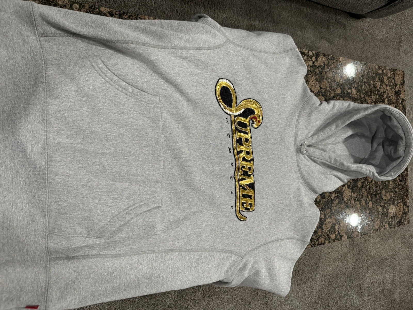 Sweat à capuche Supreme Sequin Viper XL 
