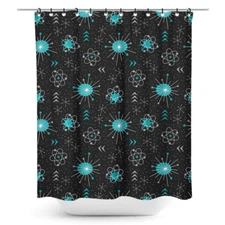 Sourpuss Atomica Shower Curtain Alternative Clothing & Accessories