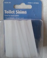 Plumb Pak K836-49 Keeney Toilet Leveling Shims, Multi-Purpose 8-Pack, White New