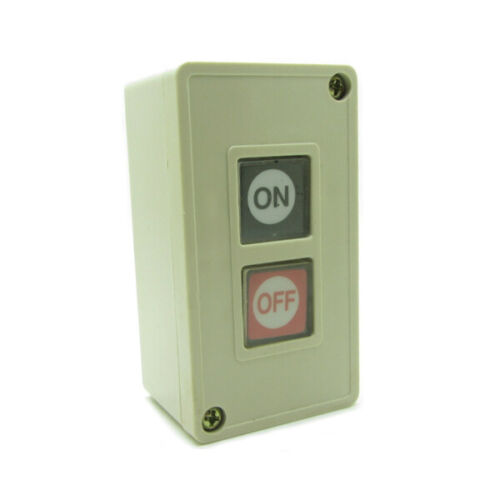Push Button Switch Motor Machine Power Start Stop ON OFF 2 Buttons Control Box - Afbeelding 1 van 7