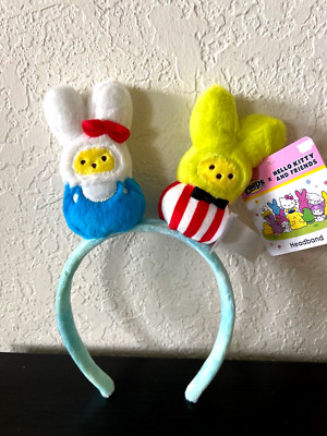 PEEPS x Sanrio :HELLO KITTY & KEROPPI Easter Bunny HEADBAND PLUSH New+Tag