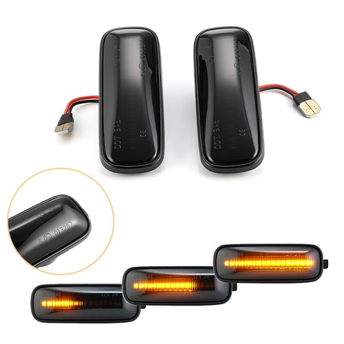 For HONDA Civic CRV 1996-2000 Pair LED Side Marker Light Indicator Turn Signal - Afbeelding 7 van 12