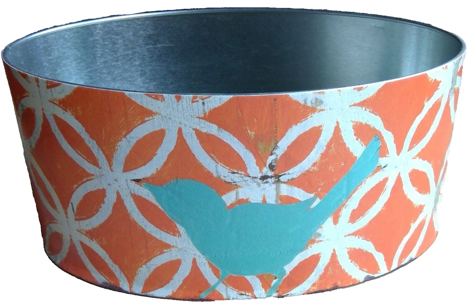 Creativo Cooperativo Almacenamiento Decorativo Lata Naranja Retro Look Bluebird Little e Studio Foto 3 de 4