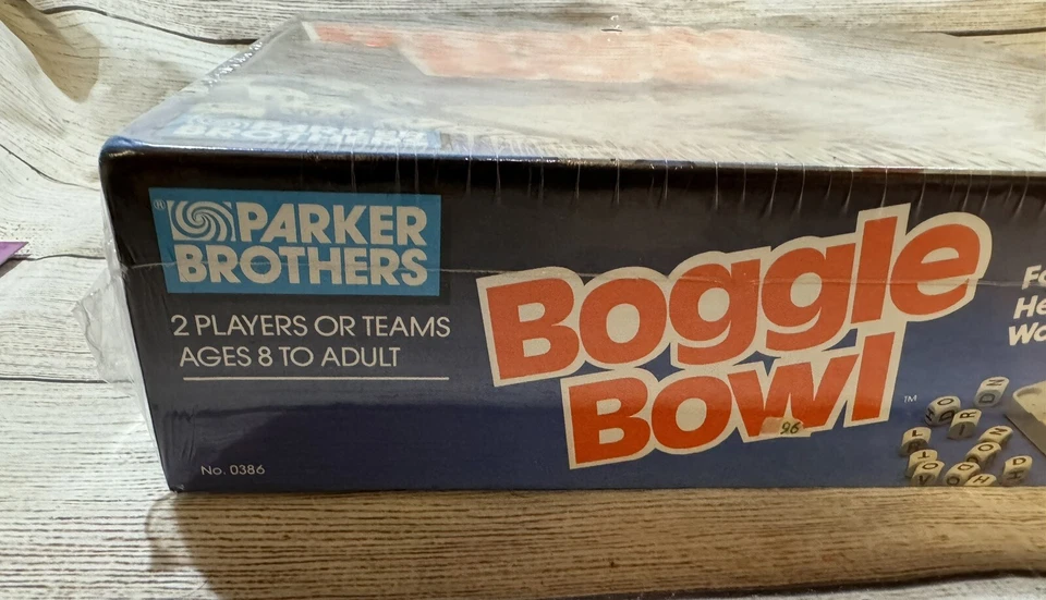 Vtg 80's Parker Brothers Boggle Bowl Word Building Board Game New in Shrink Wrap - Image 3 of 4