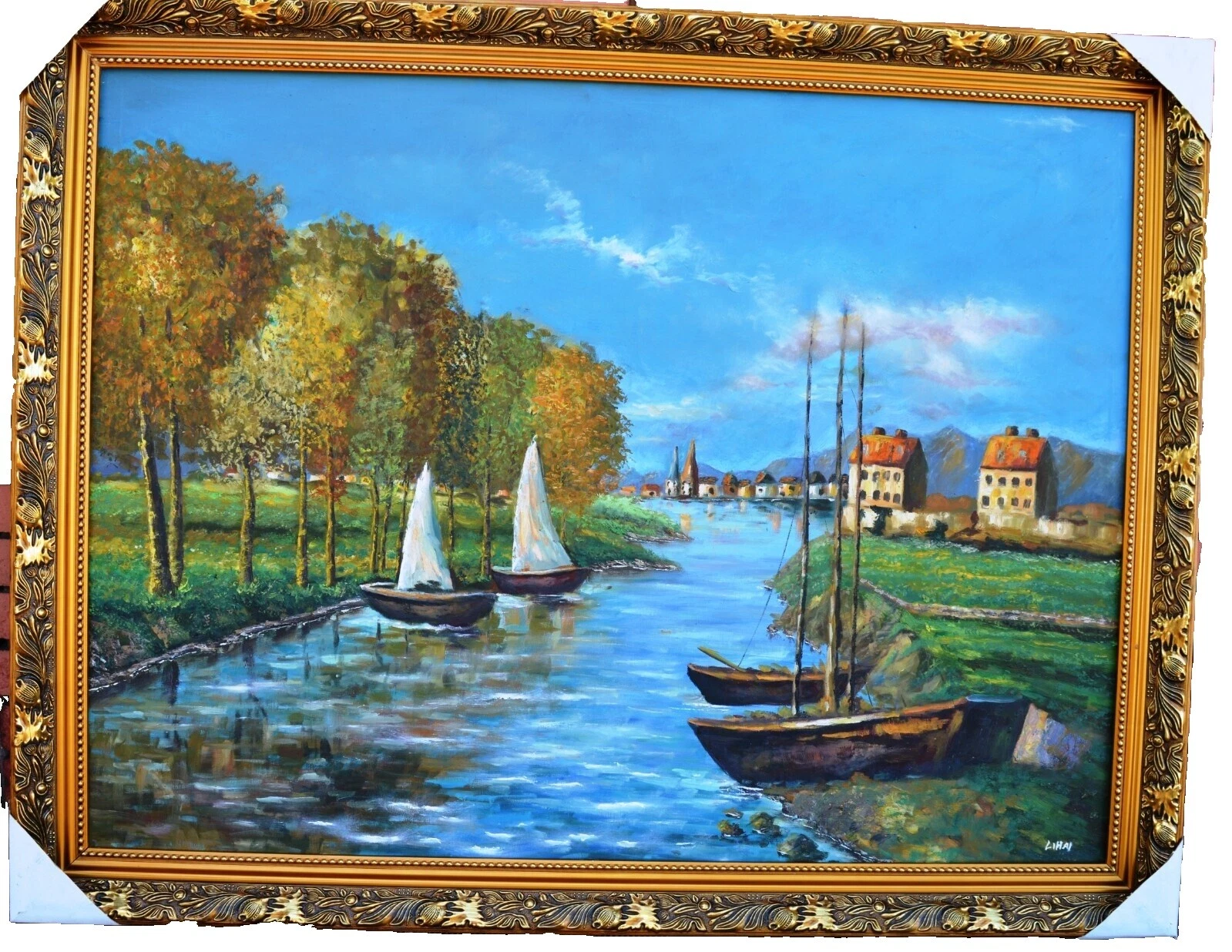 Realismo de Lona Paisagem Pinturas de Arte