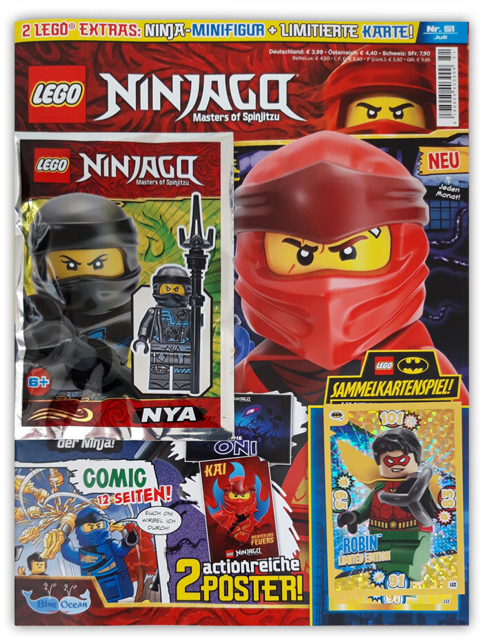 Thumbnail - Lego Ninjago Magazin Nr. 51 Comics Minifigur Nya & Limitierter Batman