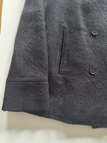 Marc by Marc Jacobs Alpaca Fur Wool Pea Coat Jacket ~ Navy Blue Womens size M - Picture 4 of 18