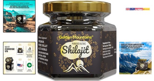 Natural Siberian Shilajit Resin 100g - Authentic Pure Supplement in Glass Bottle - Picture 2 of 11