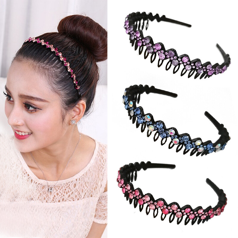 Women's Rhinestone Hairband Crystal Headband Hair Band Hoop