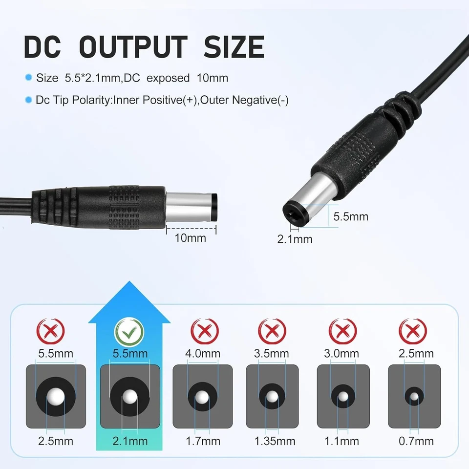 10 Pieces 12V Power Supply 12V DC Power Supply 2A 24W LED Light Adapter Switc... - Image 3 of 4
