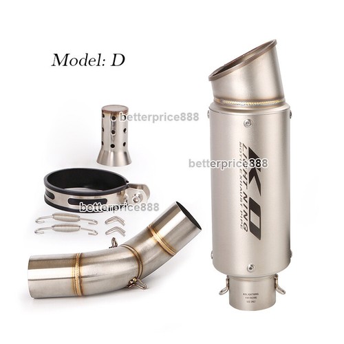 Exhaust Mid Pipe Link Muffler Tips With DB Killer For Kawasaki Z900 2020~2024 - Picture 6 of 12