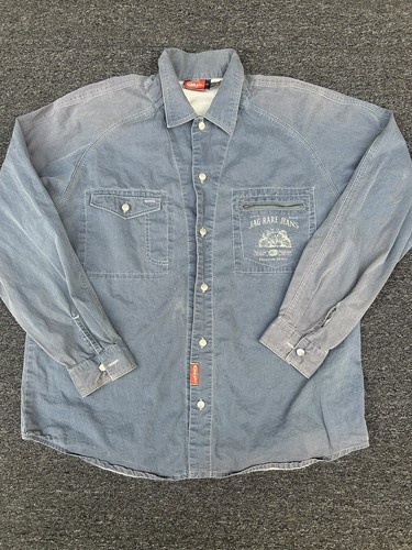 Jag Vintage Long Sleeve Denim Button Up Shirt Men's Size L - Picture 8 of 12