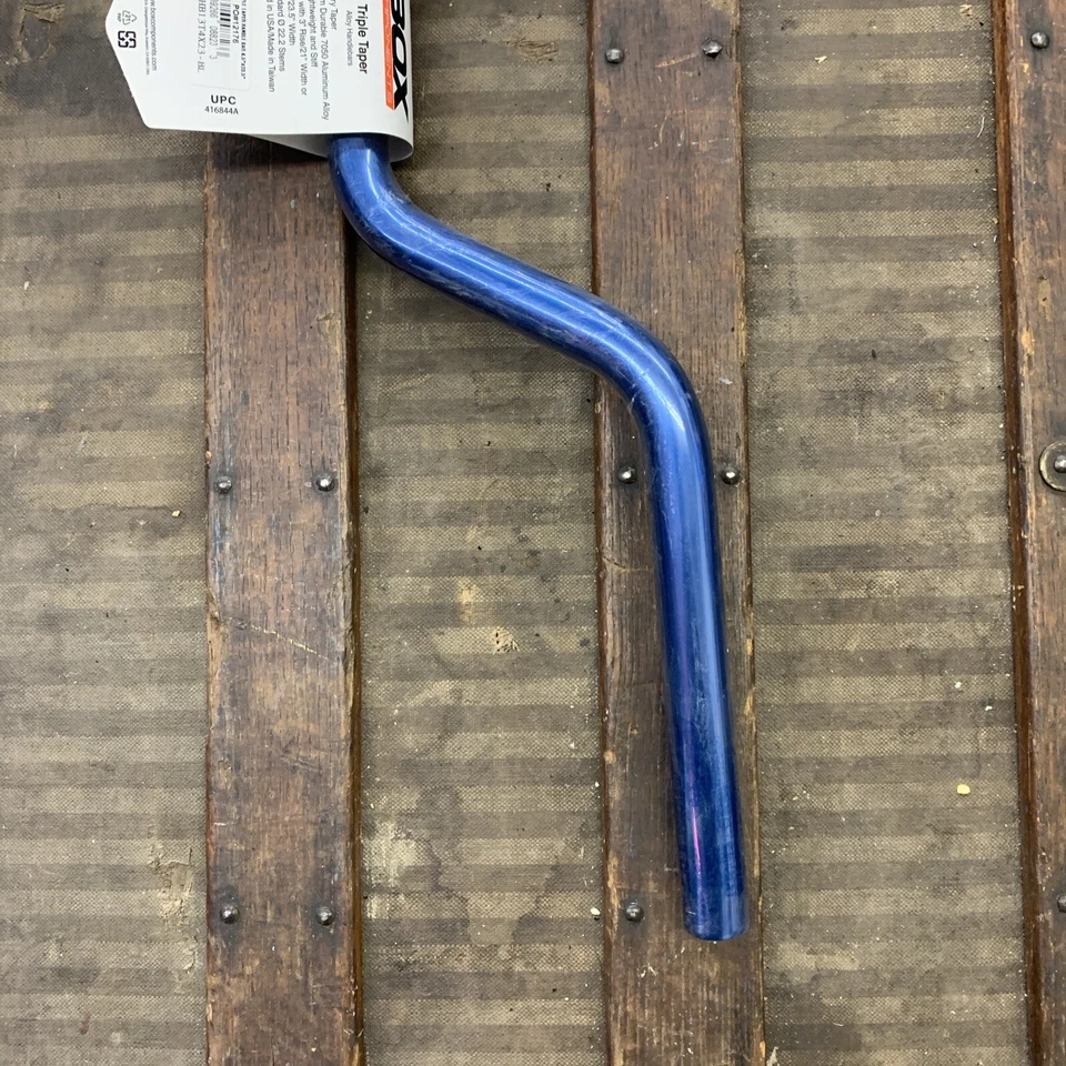 Manillar de aleación triple cono Box Components 22,2 AZUL Foto 4 de 4