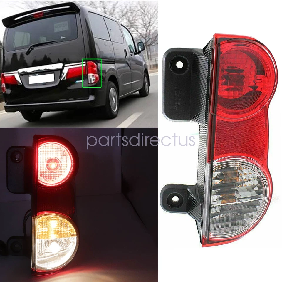 Luz trasera derecha lente roja con bombilla(s) para Nissan NV200 2013-2020 2021 Foto 2 de 4