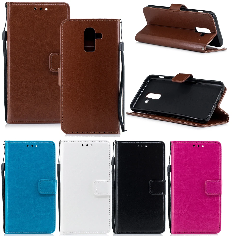 Funda Para iPhone 12 12 Pro 7 6S Galaxy A40 A50 A60 Cuero PU Plegable Soporte Billetera Foto 3 de 3