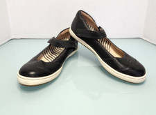 Taos FORWARD Mary Jane Flat Shoes Leather black New Sz 6