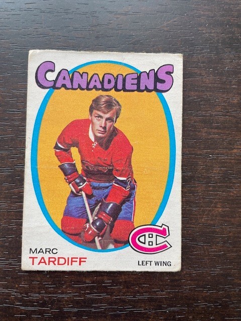 1971-72 O-Pee-Chee Set Break OPC #29 Marc Tardif UER - Montreal Canadiens VG-EX