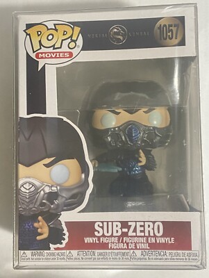 Funko POP Sub-Zero #1057 Vinyl Figure Mortal Kombat + Clear Pop Protector
