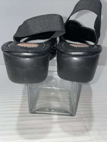 EUC 2 Pair 6 Earth Spirit Black MOHICAN Brown SHEBA Leather Wedge Sandals Gelron - Picture 5 of 16